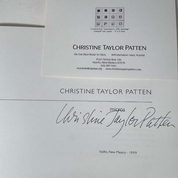 Christine Taylor Patten Micros Art Book 1999 Stinehour Press 1st Edition Signed - Picture 3 of 16